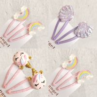 【YF】❀▥⊙  2PCS New Cartoon Hair Accessories Kids Hairpins Children Headwear Baby Headdress