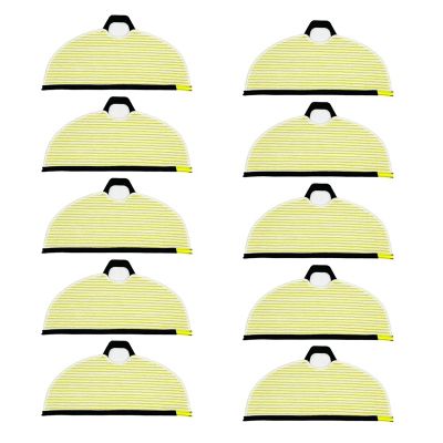 10Piece for Shark AI VACMOP Robot Vacuum, Model Numbers Shark RV2610WA AIUltra Microfiber Mopping Pads, Yellow/Gray Replacement Parts Accessories