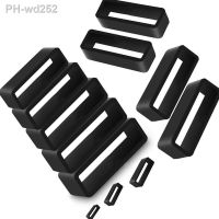 2Pcs 5Pcs Black Watchbands 12 14 16 18 20 22 24 26 28mm Strap Loop Ring Silicone Rubber Watch Bands Accessories Holder Locker