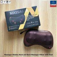 JYMY® Massager Shiatsu Neck and Back Massager Pillow with Heat ชิอัตสึ หมอนนวดนวดไฟฟ้า แบบให้ความร้อน เครื่องนวด