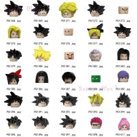 【CW】 Single Cartoon movie dragones Son Goku Son Gohan Raditz Figures Head accessories Building Blocks toys for children Series-097