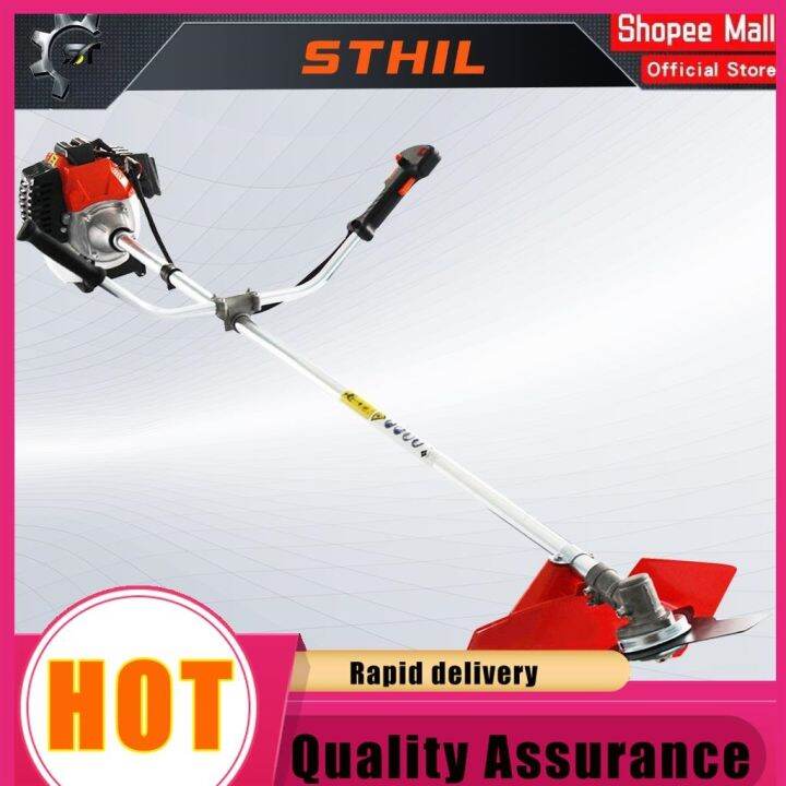 Stihl Grass Trimmer 4 Stroke Brush Cutter Tiller Attachment With Big ...