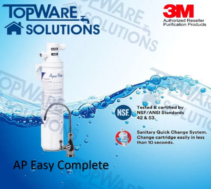 3M AP Easy Complete Indoor Undersink Drinking Water Filter System Lazada