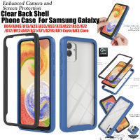 Shock Absorption สำหรับ Samsung A04 A04S A13 A03 Core A01 Core Case Samsung A23 A53 A33 A73 A22 A52 A72เคสโทรศัพท์ Samsung A12 M12 A42 A31 A71 A21S ปลอก2ชั้นโครงสร้าง Clear Back