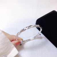 Hong Kong is born fine silver s999 bracelet light sand braided sterling contracted fashion classic female temperament