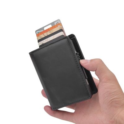 （Layor wallet） กระเป๋าสตางค์การ์ดขนาดเล็กธุรกิจเครดิตโลหะอะลูมิเนียมกระเป๋าเงิน Rfid การ์ดที่วางธุรกิจกระเป๋าสตางค์อัจฉริยะผู้ชาย