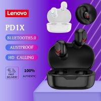 เซ็ตหูฟังบลูทูธ Lenovo ThinkPlus Store Lenovo PD1X HiFi Music: คุณภาพเสียงคมชัด, ติดตัวไปด้วยกล่องชาร์จแบตและถ่านน้ำตาล - เหมาะสำหรับกีฬา