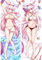 (ปลอกหมอนเท่านั้น) 60X180Cm อนิเมะเกม Genshin Impact Dakimakura Yae คอสเพลย์ซากุระปลอกหมอนโอตาคุ DIY ออกแบบเอง Pillowcas