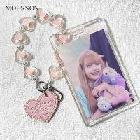 ที่ใส่บัตรอาหารมหาวิทยาลัย Lisa ซองใส่บัตรสีดำ MOUSSON บัตรอาหารช่องที่ใส่บัตรนักเรียนใหม่