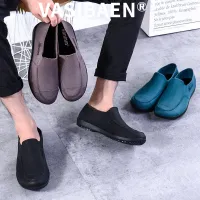 VASIBAEN rainproof boots men fashion Korean new short style slip hot-selling high quality slip-resistant wear shoes fashion insole shoes