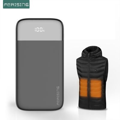 FERISING Power bank Rechargeable Heated Jacket Battery Pack 10000mAh for Heated ClothingCoat Pants VOOC Powerbank for Oneplus ( HOT SELL) tzbkx996