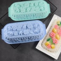 【YF】 Tulip/rose Shape Candy toast Silicone Mold Flower Pastry Mould Soap Fondant Cake Molds Decoration Baking Tools