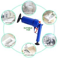 Dropshipping Air Pressure Drain Cleaner Sewer Cleaning Brush Kitchen Toilet Dredge Plunger Basin Pipeline Clogged Remover Tools