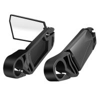 1 Pair Sturdy Bike Handlebar Mirror  Wide Angle Black Bike Rear View Mirror  Universal Bike Handlebar Mirror Nails Screws Fasteners