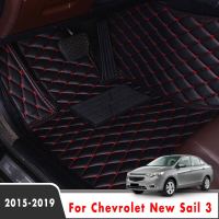 For Chevrolet New Sail 3 2019 2018 2017 2016 2015 Car Floor Mats Leather Cars Styling Decoration Parts Interior Accessories