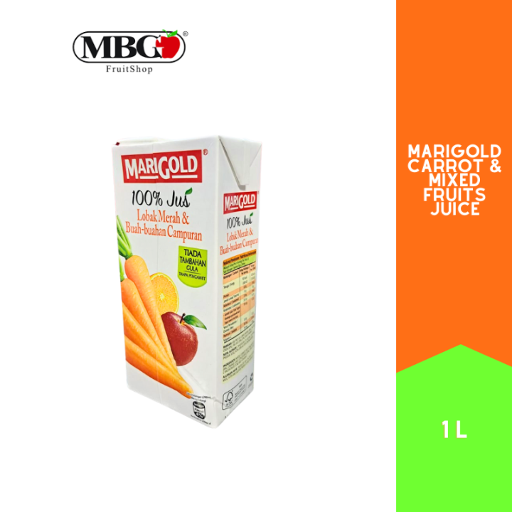 Marigold Carrot & Mixed Fruits 100 Juice 1Liter (Klang Valley Only