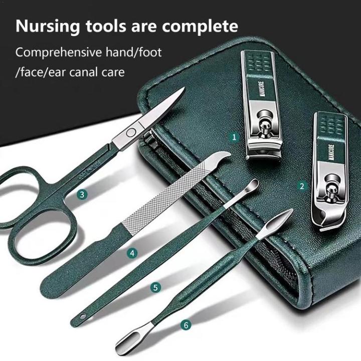 nail-scissors-set-6pcs-professional-pedicure-set-personal-care-set-grooming-kit-steel-nail-clippers-scissors-pedicure-tools-kit-with-bag-for-women-and-men-present