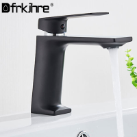 Basin Faucet Black Golden Faucet Bathroom Finish ss Faucet Mixers Deck Mounted Tap Hot Cold Water Toilet Crane