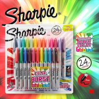 ปากกามาร์กเกอร์ Sharpie Color Burst Limited Edition หัว Fine ชุด 24ด้าม