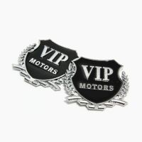 【The-Best】 beads.and.accessories 2ชิ้นโลโก้ประดับรถยนต์ VIP สติกเกอร์มอเตอร์รูปลอกสำหรับ BMW 1 2 3 4 5 6 7ชุด X1 X3 X4 X5 X6 E60 E90 F07 F09 F10 F15 F35 F30