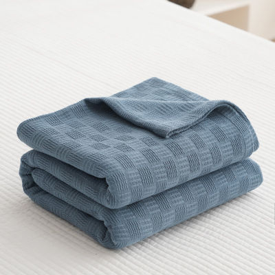 ผ้านวมคลุมเตียงผ้าเช็ดตัวผ้าห่มปรับอุณหภูมิอากาศถ่ายเทได้ดีผ้าห่มด้ายฝ้ายเป็นมิตรกับผิว