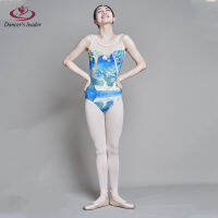 บัลเล่ต์เครื่องแต่งกาย Leotard สำหรับ Alice Wonderland Night Tour กระต่ายลายน้ำพิมพ์ยิมนาสติก Tights แสดง Aerial Yoga Costume