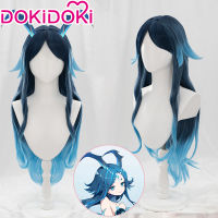 ในสต็อก Fanan วิกผมเกม Genshin Impact คอสเพลย์ DokiDoki Yakshas Bonanus Fanan วิกผมสีฟ้า Genshin Impact ทั่วไป Chizapus