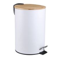 Bathroom Trash Can - Small Trash Can with Lid for Bathroom - Stainless Steel Bathroom Garbage Can with Lid