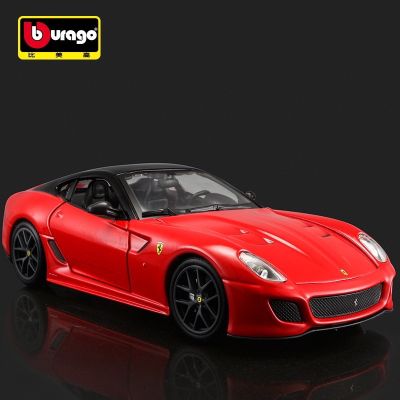 โมเดลรถแข่ง Bburago  Ferrari 599 GTO NO.18-26019 อัตราส่วน  1:24  จำลองเหมือนจริง โมเดลของเล่นรถยนต์ในงานอดิเรกน่าเก็บสะสม