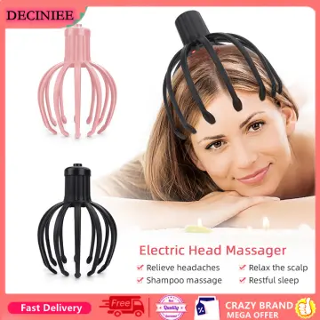 electric head massager for pain relief Stress headache migraine relaxation  automatic octopus claw