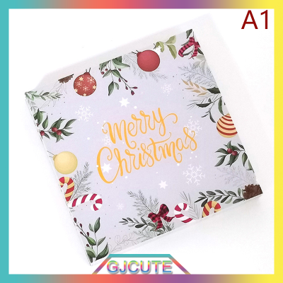 GJCUTE 30ชิ้น/แพ็ค Merry Christmas greeting Card บัตรของขวัญสำหรับ New Year BLANK Paper cards บัตรเชิญคริสต์มาสสำหรับแขก