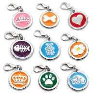 ✖ Wholesale 20Pcs Dog Tag Engraved Custom Pet Dog Collar Accessories Personalized Cat Puppy ID Tag Bone Paw Name Tags Anti-lost