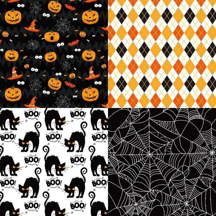 24ชิ้น6-happy-halloween-diy-สมุดภาพและกระดาษการ์ด