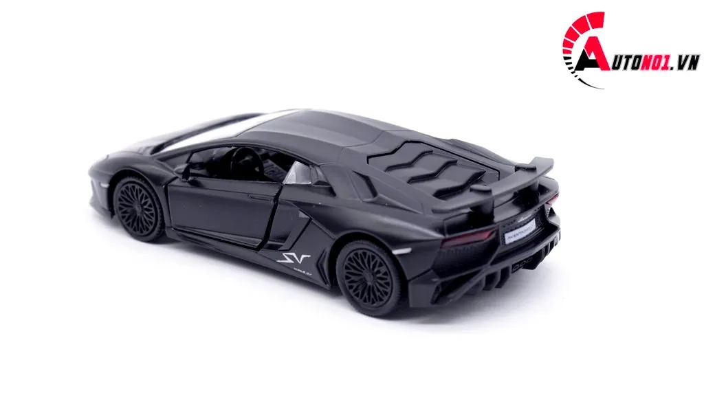 MÔ HÌNH XE LAMBORGHINI AVENTADOR LP750-4 SV COUPE BLACK 1:36 SCALE MODEL  7591 