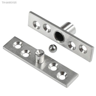 ☂ 2pc Stainless Steel Rotating door Hinge 360 Degree Rotation Axis Up and Down Location Shaft Hidden Pivot Hareware Supplies