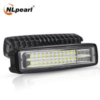 NLpearl 6นิ้วไฟ LED Bar 12V 24V 72W ไฟ LED ริ้วสายไฟสำหรับรถจักรยานยนต์รถกระบะรถบรรทุก4X4 Atv Spot ไฟ LED ทำงานไฟไฟหน้ารถ