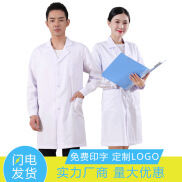 Đồng Phục Bác Sĩ Mẫu Mới Dày Dặn Áo Khoác Trắng Dài Tay Đồng Phục Bác Sĩ
