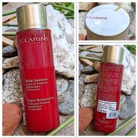 Clarins Super Restorative Treatment Essence 200ml. ฉลากไทย ของแท้พร้อมส่ง คลาแรงส์น้ำตบ บำรุงผิว สร้างคอลลาเจน เติมเต็มผิวอวบอิ่ม ปรับผิวให้ดูกระจ่างใส