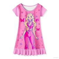 Barbie princess cartoon cute dress cosplay colth for kids girls one-piece dress