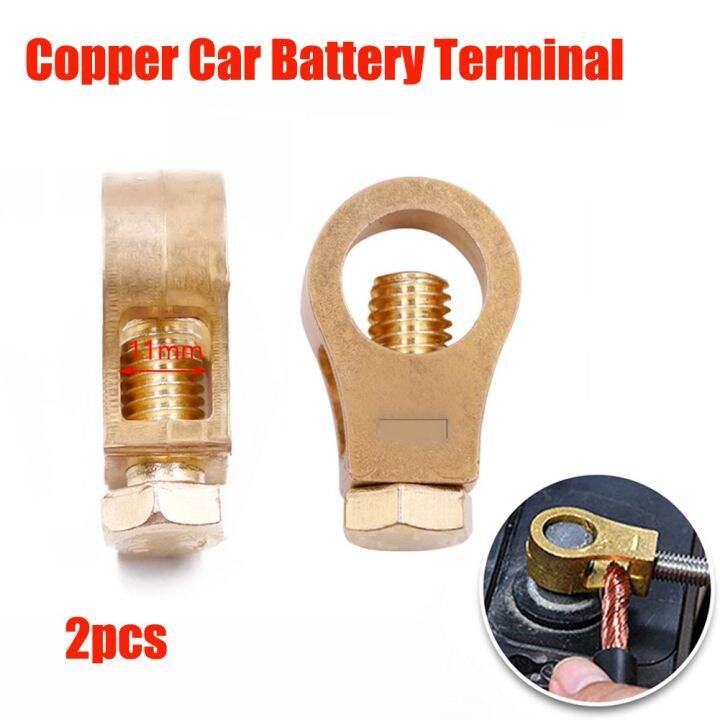 【MOTORCYCLES】 Copper Car Battery Terminal WireCable Clamp Top Post