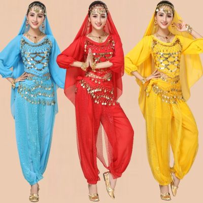 [COD] dance costume adult female belly performance suit new long-sleeved ethnic style stage