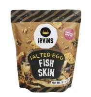 Irvins Salted Egg Fish Skin (Singapore Imported) เออร์วินส์ หนังปลาไข่เค็ม ทอดกรอบ 105g.