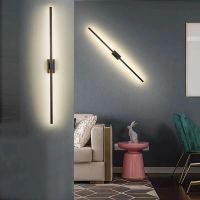 Indoor wall lamp minimalist living room sofa bed long wall lamp LED lamps and lanterns of bedroom TV setting wall lamp lines ❤