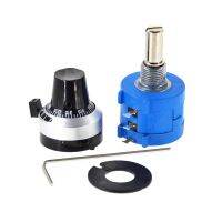 3590S-2-502L 3590S 5K ohm Precision Multiturn Potentiometer 10 Ring Adjustable Resistor Turns Counting Dial Rotary Knob