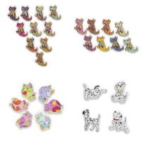 【YF】✾  30pcs Dog Cartoon Wood Buttons for Sewing Scrapbooking Clothing Headwear Crafts Accessories