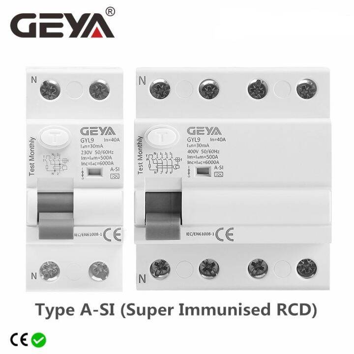 GEYA GYL9 ASI Type Time Delayed RCD RCCB ELCB Circuit