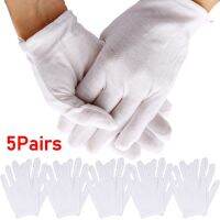 5Pairs Cotton Gloves Handling Film Household Cleaning Woodworker Anti-friction Stretchy