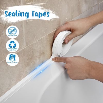 【YF】❒  Tape Caulk Sticker Adhesive Mildew Proof Sealant Tapes Sink Wall Strips
