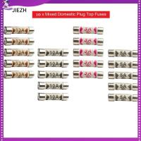 JIEZH 10Pcs ใหม่ ครัวเรือน ปลั๊กไฟ Quick Fast Blow ปลั๊กอังกฤษ BS1362 ฟิวส์เซรามิค