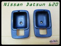 NISSAN DATSUN 620 DOOR HANDLE SOCKET LH&amp;RH "BLACK" SET PAIR #เบ้ารองมือเปิดใน ซ้าย-ขวา สีดำ สินค้าคุณภาพดี